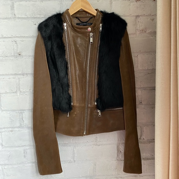 Andrew Marc Leather Jacket - Picture 1 of 9